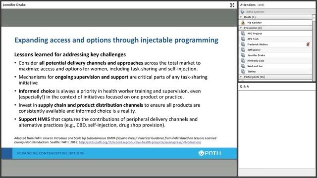 Expanding Contraceptive Choice: Webinar on Hormonal Injectables