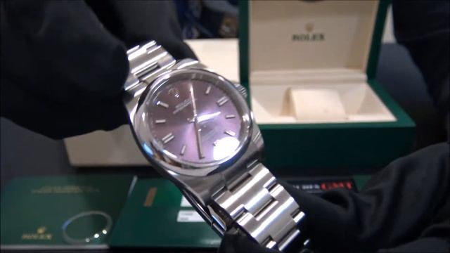 Rolex Oyster Perpetual 116000 Grape Dial 2017 | WatchesGMT