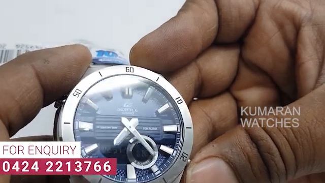 Casio EDIFICE Analog-Digital Black Dial Men's Watch-ERA-110 series unboxing review in Tamil