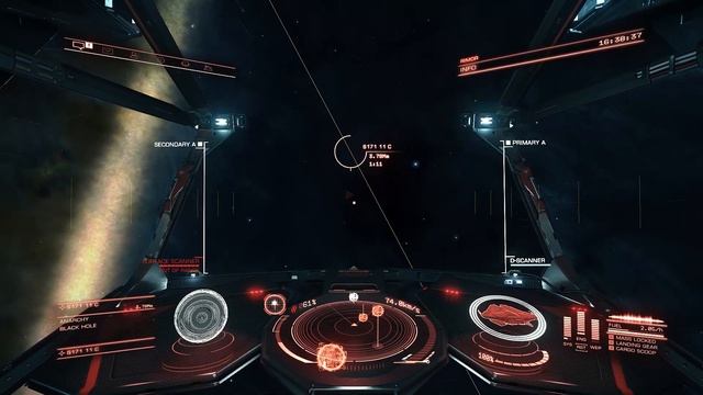 Elite Dangerous - black hole near star