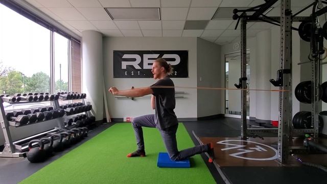 Band Press Variations, 1/2 Kneeling, Lunging, Standing and Tall Kneeling