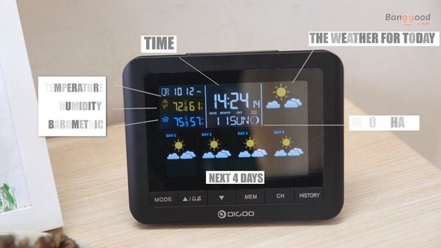 Digoo DG TH8805- 2018 Best Wireless Color Weather Station