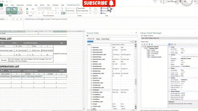 Solidcam (Карта наладки) №3 Общий раздел исходного шаблона и определения.
