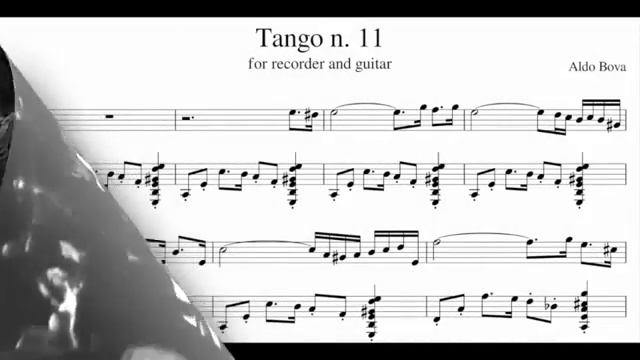 A. Bova - Tango n. 11 for recorder and guitar