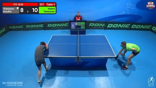 23:30 Vladyslav Kaluhin 0-3 Valerii Tatarynov West 5 WIN CUP 29.11.2022 | TABLE TENNIS WINCUP
