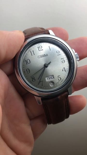 Vintage Hand Wind Slava Watch