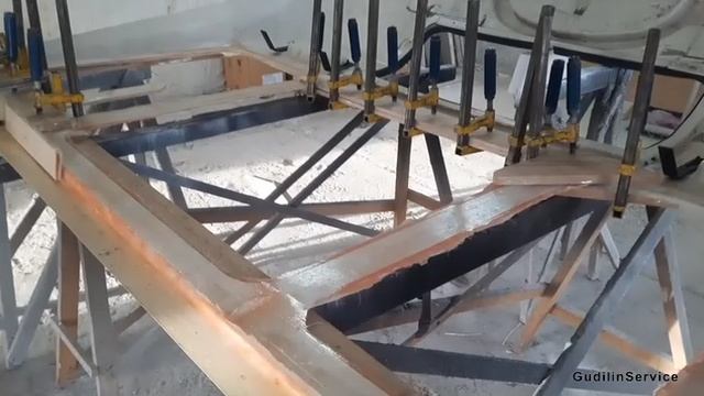 Ремонт прицепа каравана. Ремонт, усиление и покраска передней панели каравана