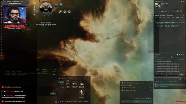 Buzzard.EVE Online. Снова "Буззард" вкачиваем корабль на полную. одновременный стрим на две площадки