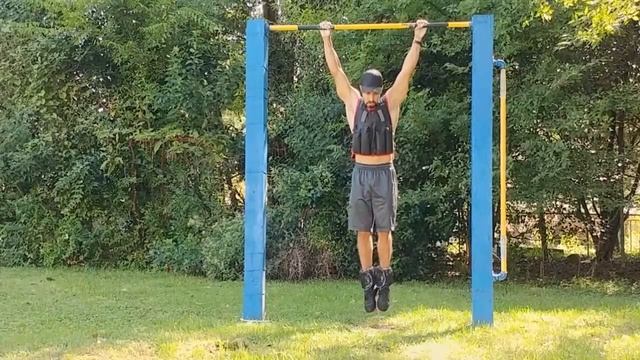 25 Pull-Ups with 30Lbs Weight - (21.5% of B.W. Total Weight= 170 lbs) - NC/SC PULL UPS -