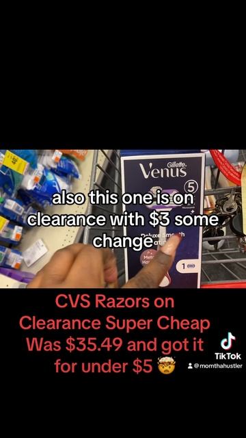 #CVS #Razors on #Clearance Super CheapWas $35.49 and got it for under $5 🤯 #momthahustler