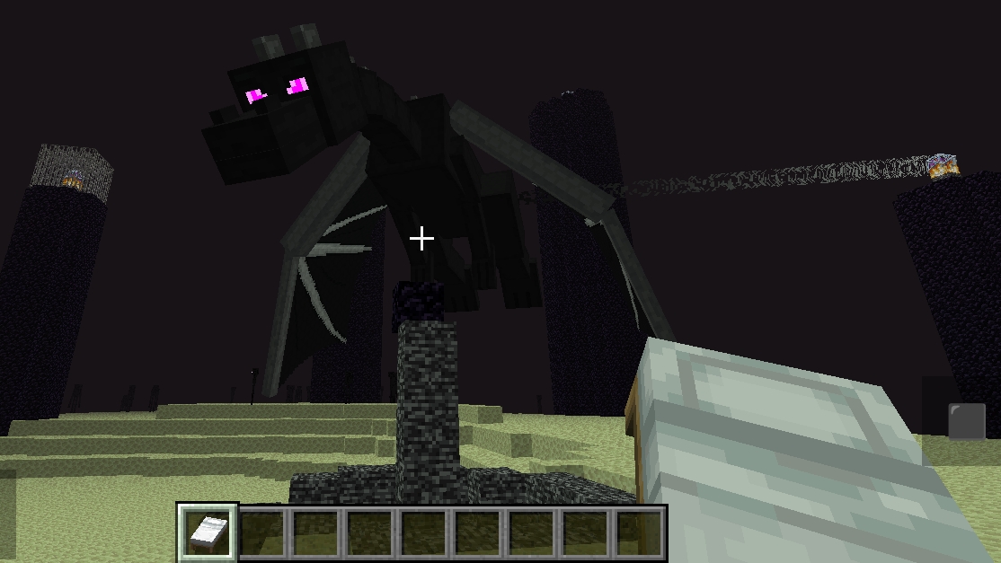 Я убил дракона в Minecraft
