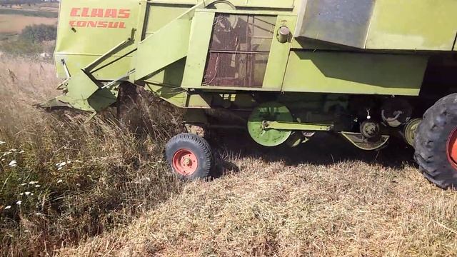 Робота січкарні комбайн Claas Consul