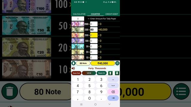 cash counter lastest calculator