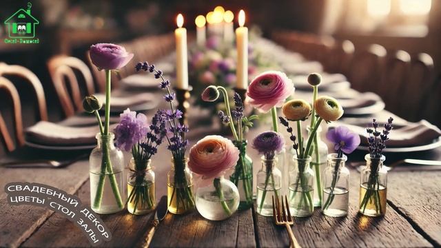 Свадебный декор оформление стола и зала цветами и композициями 💐👰🏻💘 выпуск (7)