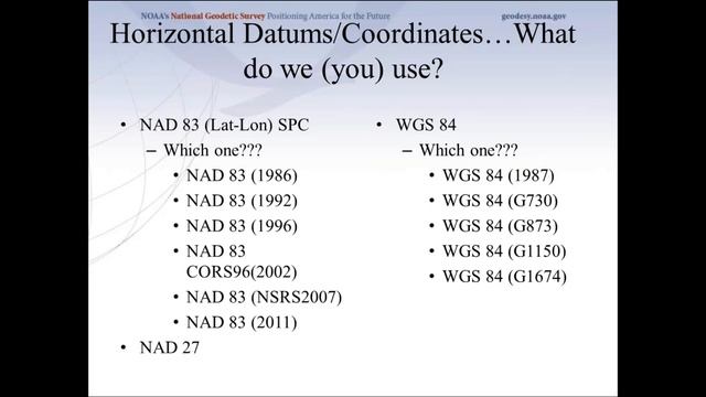 Prepare Yourself for the Coming New Datums with a Refresher from NEURISA