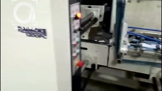 Фальцевально склеивающая линия 1200PC для производства самосборных коробок из гофрокартона 3 точки