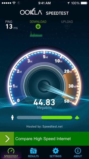 IPhone 6 internet speed test