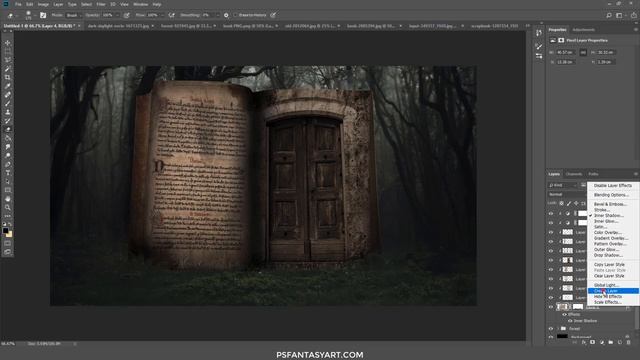 Photoshop Manipulation Tutorial Secret Story (포토샵 합성 강좌 비밀 이야기)