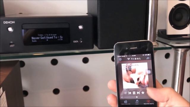 Dàn âm thanh mini Denon CEOL-N10 kết nối Wi-Fi chơi nhạc lossless từ trang TIDAL
