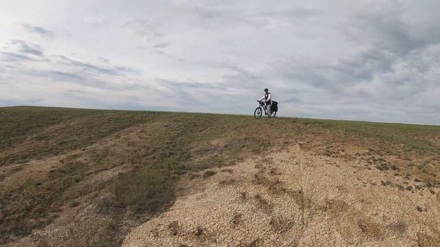 Открываем сезон велопоходов / Соленое озеро / Ветер в спину