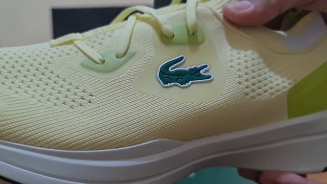 Sepatu Lacoste Asli Original Run Spin Hijau Bahasa Indonesia