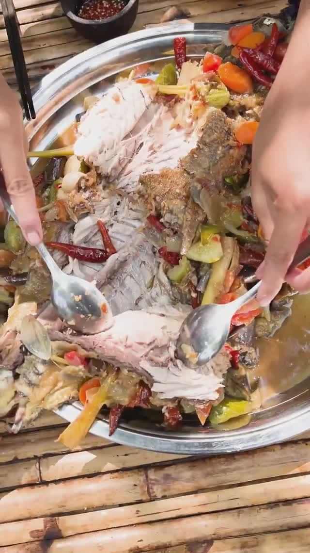 Готовим огромную рыбу 35 кг и вкусно едим