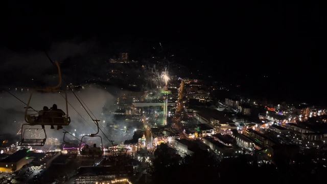 Gatlinburg New Year’s Eve Fireworks from SkyLift Park. 2023