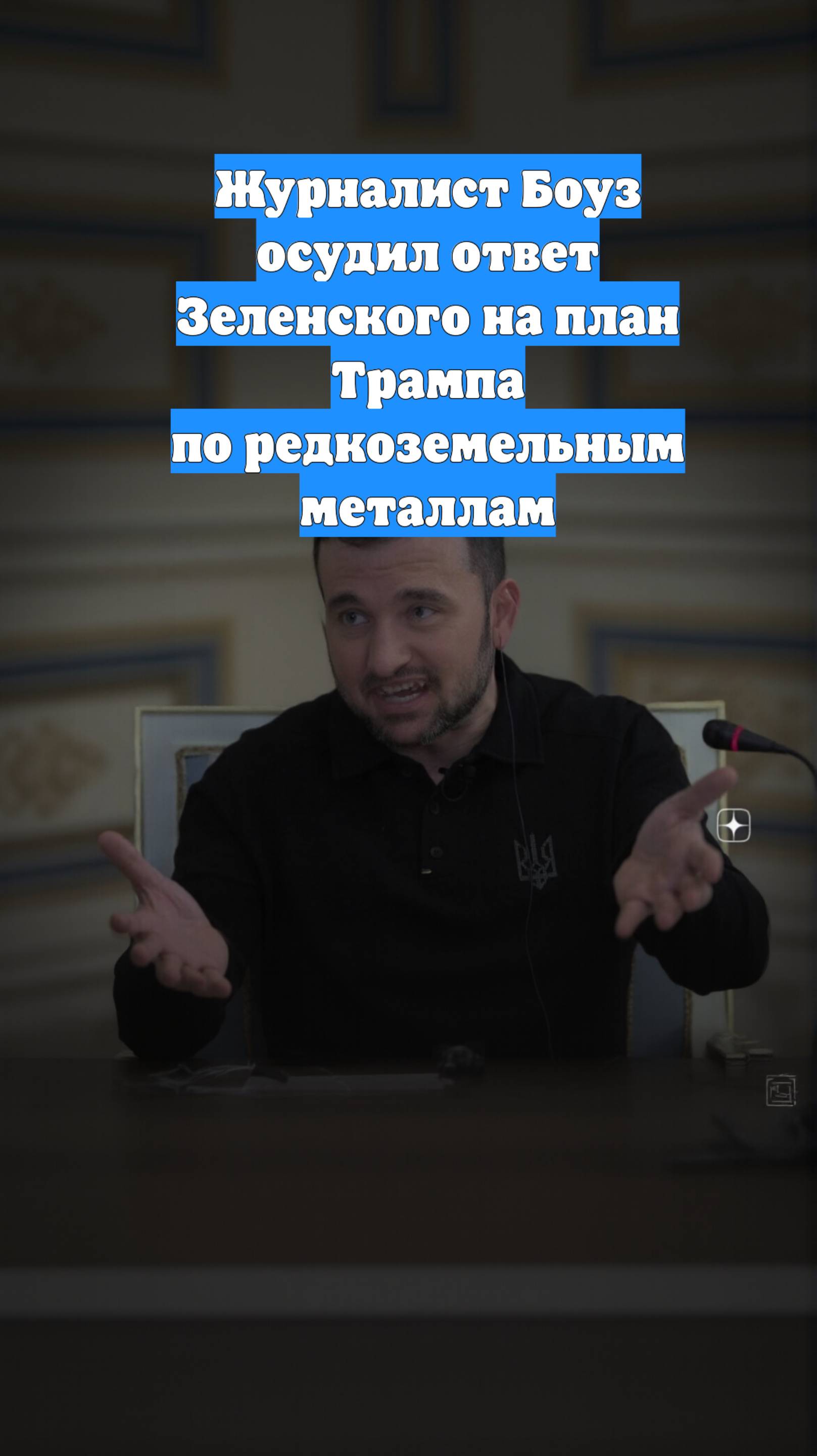 Журналист Боуз осудил ответ Зеленского на план Трампа по редкоземельным металлам