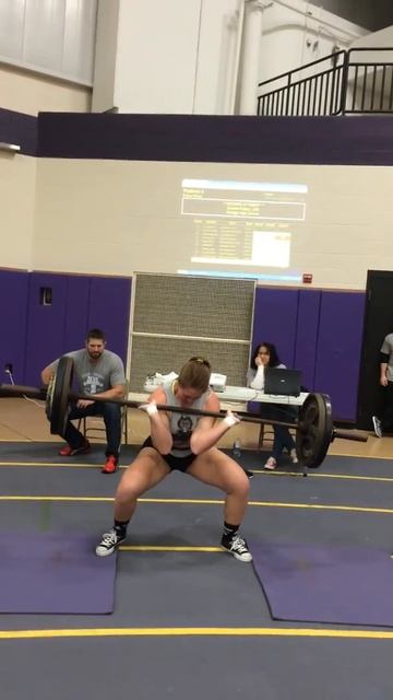 225lb My Power Clean 💪 at the NWI Weightlifting C