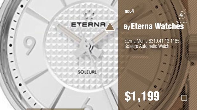 Top 10 Eterna Men Watches [ Winter 2018 ]: Eterna Men's 1942.41.64.1177 KonTiki Heritage Chrono