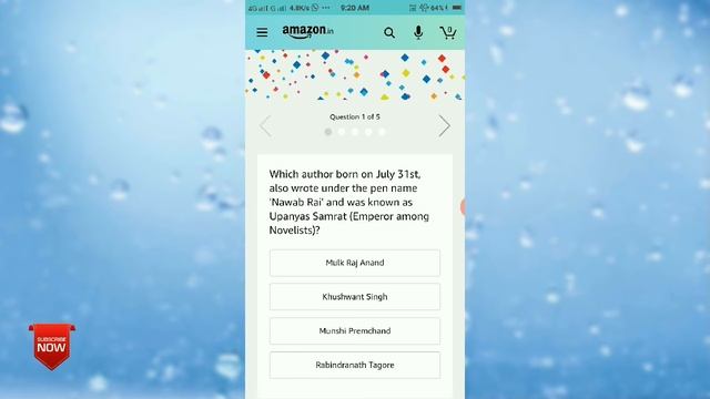 Amazon The July Quiz Answers Today | Win 5000 Amazon Pay Balance |