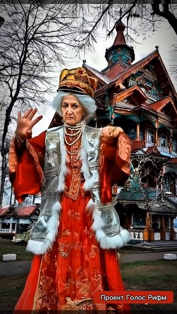 Танец Старухи в образе Боярыни из сказки о рыбаке и рыбке