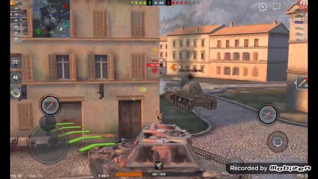 **ИГРАЮ НА ТАНКЕ E 75 TS** Tanks Blitz,  набил нормально урона, разбор своего боя