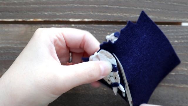 刺繍ブローチの作り方 / フェルトを使った軽いブローチ / 1つのキットでうさぎとくまのブローチが作れるよ!