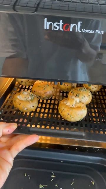 CHAMPIÑONES ASADOS a las HIERBAS en #airfryer en MINUTOS con CHEF PACHI #shortsyoutube