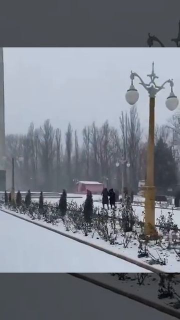 А вот и снег в Махачкале ❄️ ТУТ ДАГЕСТАН