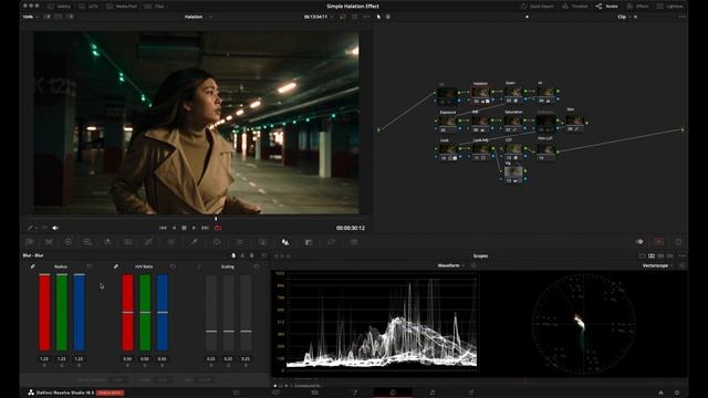 How to Create a Free Halation Effect in DaVinci Resolve