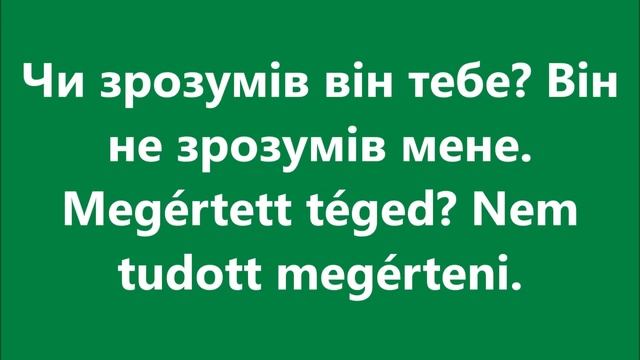 Угорська мова: Урок 82 - Минулий час 2