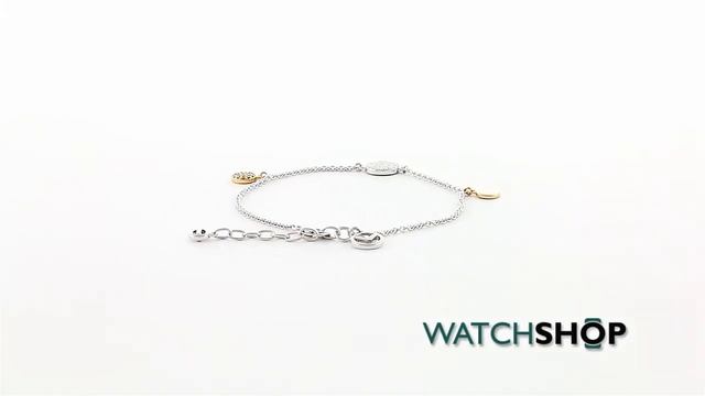 Emporio Armani Jewellery Ladies' Sterling Silver Pave Disc Bracelet (EG3334040)
