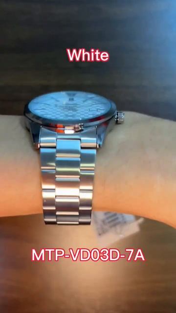 Casio New Formal Men Stainless Steel Watch Series😉Black vs White. Which one do you like?😊