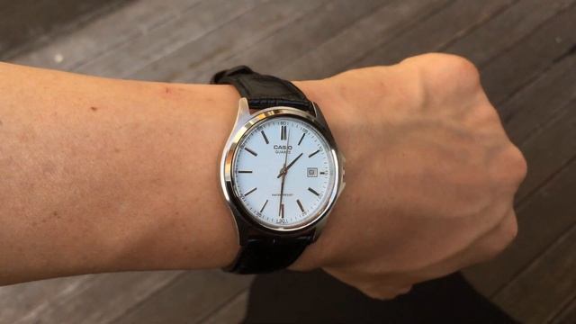 카시오 드레스 워치 아날로그 가죽밴드 시계 casio mtp-1183e-7a