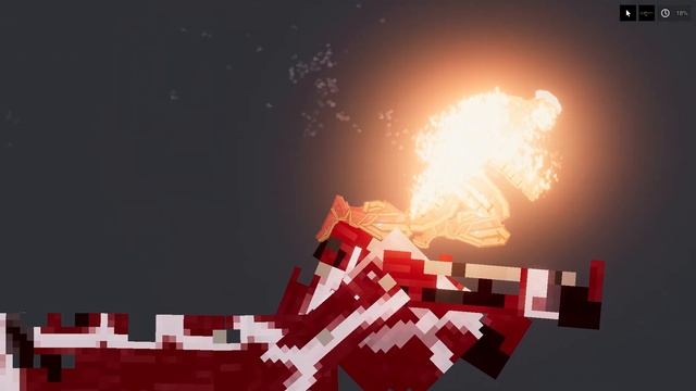 Attack on Titan! Armored Fire Titan 2022 vs COLOSSAL TITAN│PEOPLE PLAYGROUND