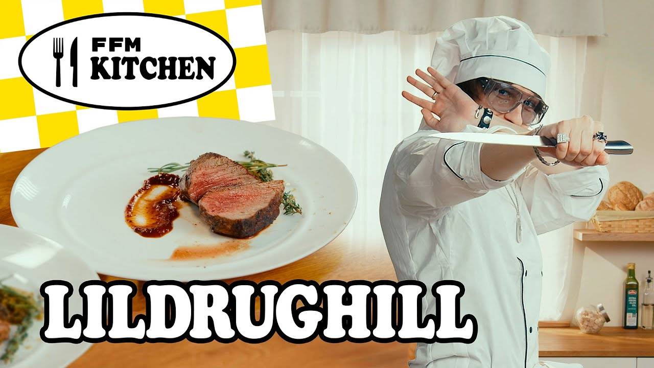 FFM Kitchen: LILDRUGHILL – рецепт стейка филе-миньон   [Fast_Food_Music]   (CМОТРИ ОПИСАНИЕ👇)