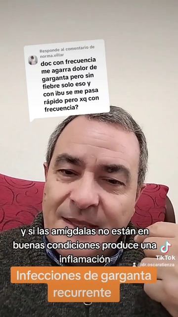 infecciones recurrentes de garganta