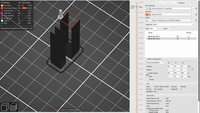 Vertical shell bridging bug in PrusaSlicer 2.3.3