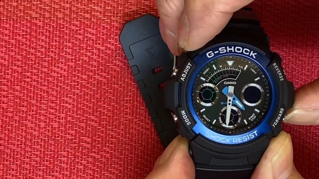 カシオ G-SHOCK  時間合わせ方法 ① AW-591-2AJF