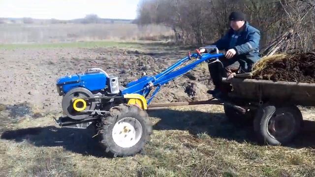 Вивезення гною мотоблоком 10кс