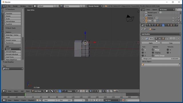 Blender Basics-  Edit mode pt 8