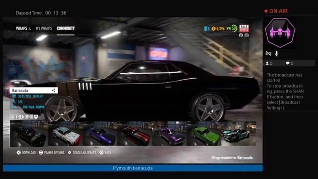 Need for speed PAYBACK Plymouth barracuda