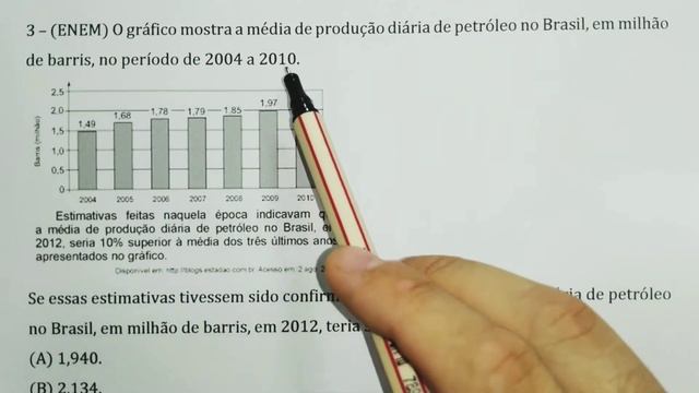 ENEM - MÉDIA, MODA E MEDIANA